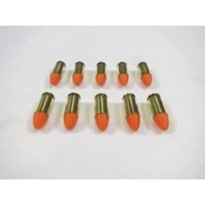 rogers shooting school 9mm dummy bullet 10 pack, orange