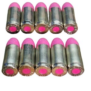 All American Training Rounds 9mm 124gr Dummy Training Snap Caps (Nickel and Pink - Set of 10)