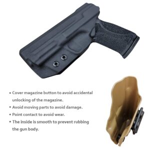 POLE.CRAFT M&P 2.0 9mm Hoster IWB KYDEX for Smith & Wesson M&P 9mm M2.0 4"/4.25" Pistol Case - Inside Waistband Concealed Carry Holster S&W M&P 9mm 2.0 Gun Pouch Accessories