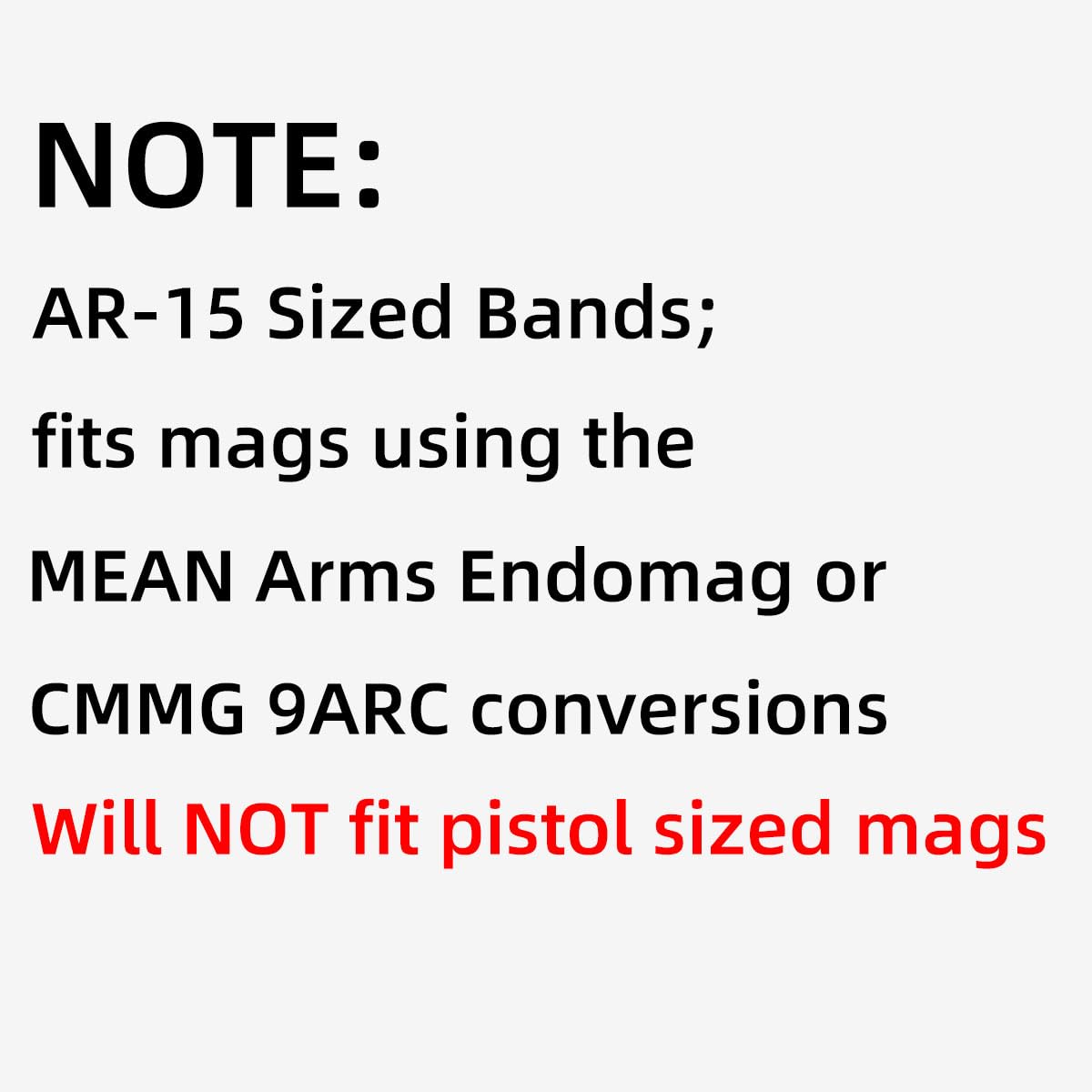 12 Pack Miaozhun 9mm Luger Magazine Marking Bands 9mm Luger Magazine Ammo Caliber Identification Bands (Black Red)