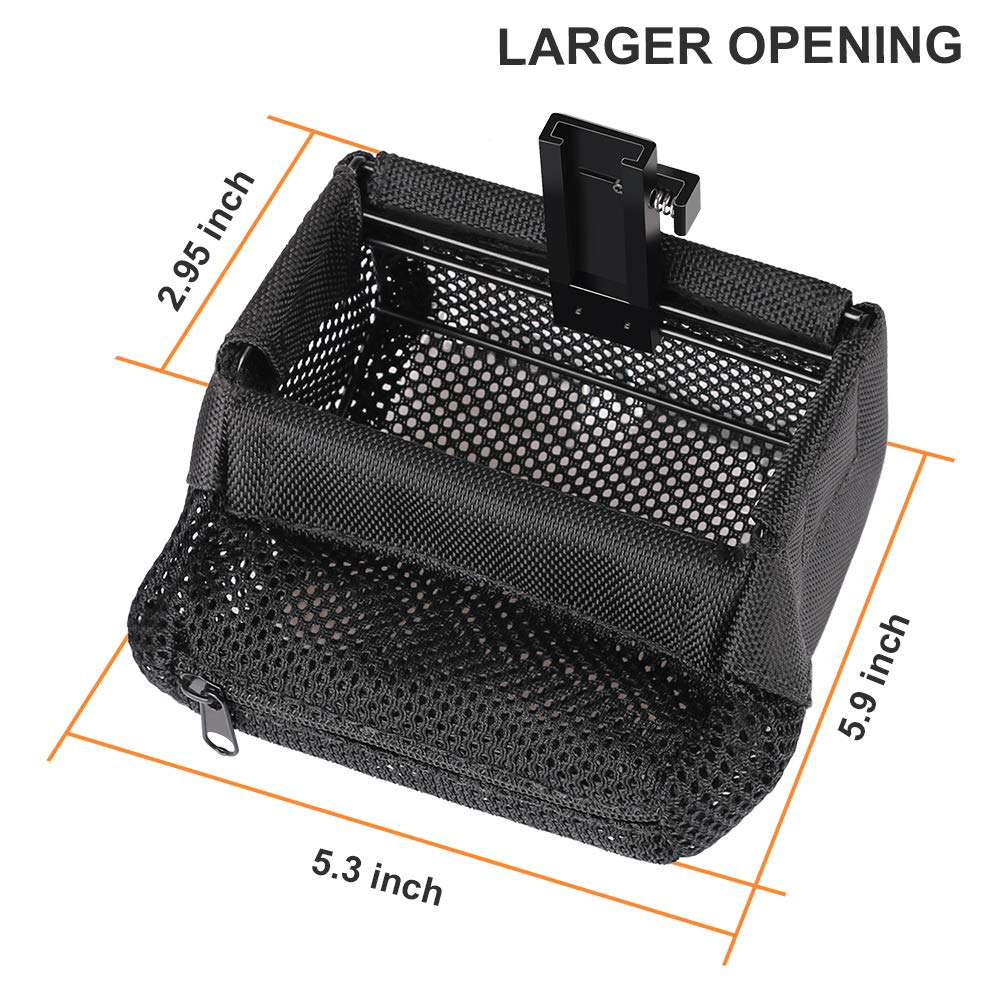 Feyachi Brass Catcher Heat Resistant Thickened Nylon Cartridge Casing Shell Catcher Net for Weapon with Picatinny Rail Mount