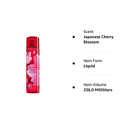 Bath & Body Works Signature Collection Fragrance Mist 8 Fl Oz (Japanese Cherry Blossom)