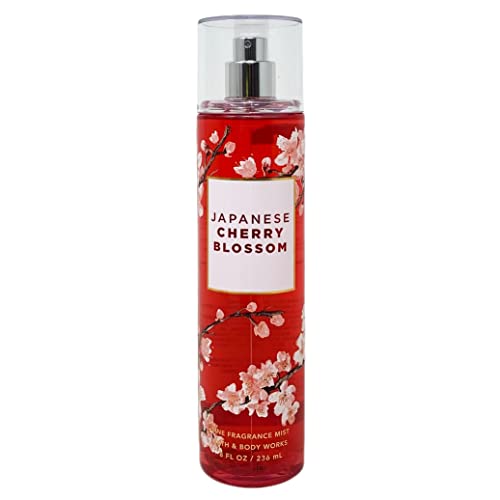 Bath & Body Works Fine Fragrance Mist & Ultra Shea Body Cream Japanese Cherry Blossom 2 Piece Set Full Size 8oz.