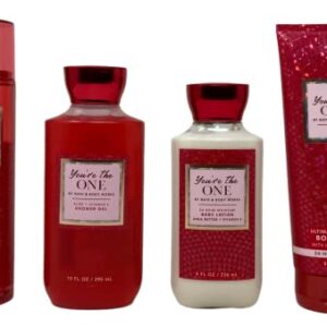 Bath & Body Works You're the One - Deluxe Gift Set - Body Lotion - Body Cream - Fine Fragrance Mist and Shower Gel - Full Size