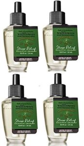 bath & body works eucalyptus spearmint wallflowers aromatherapy refills (4-bulbs)