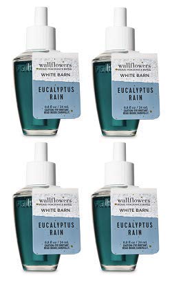 Bath and Body Works 4 Pack Rose Water & Ivy Wallflowers Fragrance Refill. 0.8 fl oz.