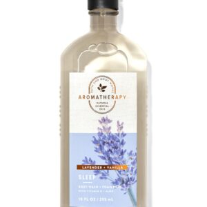 Bath & Body Works Bath and Body Works Aromatherapy LAVENDER + VANILLA Deluxe Gift Set - Body Cream - Body Lotion - Body Wash and Gentle Foaming Hand Soap