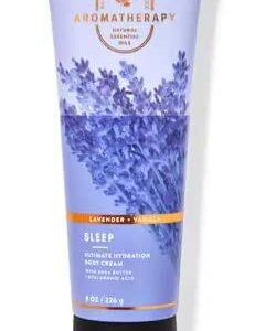 Bath & Body Works Bath and Body Works Aromatherapy LAVENDER + VANILLA Deluxe Gift Set - Body Cream - Body Lotion - Body Wash and Gentle Foaming Hand Soap