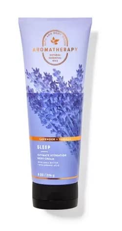 Bath & Body Works Bath and Body Works Aromatherapy LAVENDER + VANILLA Deluxe Gift Set - Body Cream - Body Lotion - Body Wash and Gentle Foaming Hand Soap