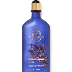 Bath & Body Works Bath and Body Works Aromatherapy LAVENDER + VANILLA Deluxe Gift Set - Body Cream - Body Lotion - Body Wash and Gentle Foaming Hand Soap