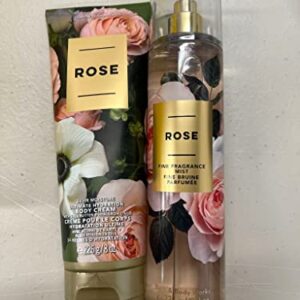 Bath and Body Works - Rose - Ultra Shea Body Cream and Fine Fragrance Mist -8 Oz 2018