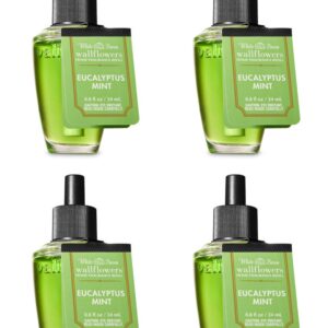 Bath & Body Works Eucalyptus Mint Fragrance Bulb- Bundle of 4