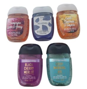 bath and body works 5 pack pocketbac hand sanitizers fall bucket list 1 oz.