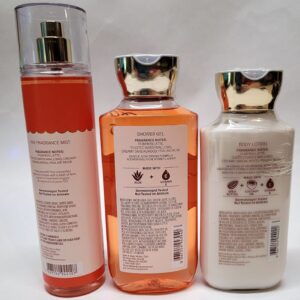 Bath & Body Works Marshmallow Pumpkin Latte 3 pc Bundle Shower Gel, Fine Fragrance Mist and Super Smooth Body Lotion