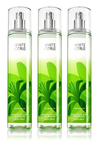 Lot of 3 Bath & Body Works White Citrus 8.0 oz Fine Fragrance Mist