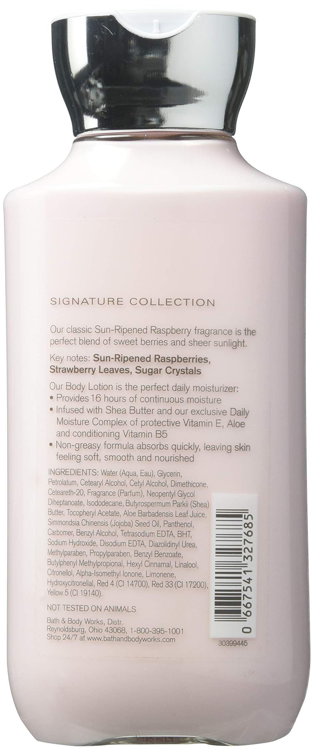 Bath & Body Works Sun-ripened Raspberry Shea & Vitamin E Body Lotion, 8 Ounce