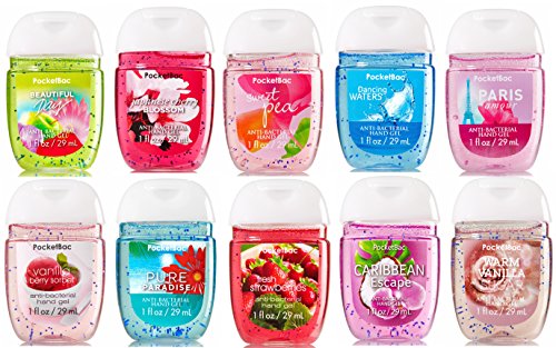 Bath & Body Works PocketBac Hand Sanitizer Classic Favorites 10pc Bundle (Scents Vary)