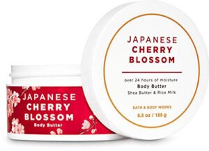 bath & body works japanese cherry blossom body butter 6.5 ounce (packaging varies)