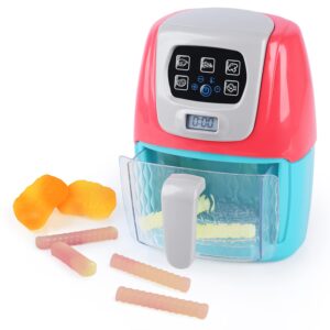 Toy Air Fryer for Kids, Kids Play Kitchen Playset Accessories, Chefs Pretend Play Kitchen Appliance Toys Oven w/Light, Sound, Play Food Grill Cooking Utensils for Kids Boys Girls Toddlers 1-3 2+