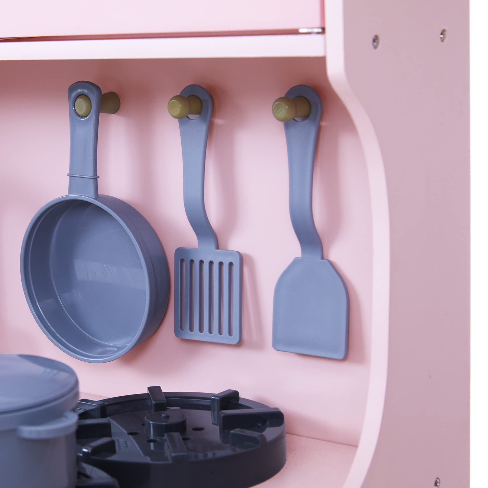 Teamson Kids - Little Chef Mayfair Retro Play Kitchen - Pink