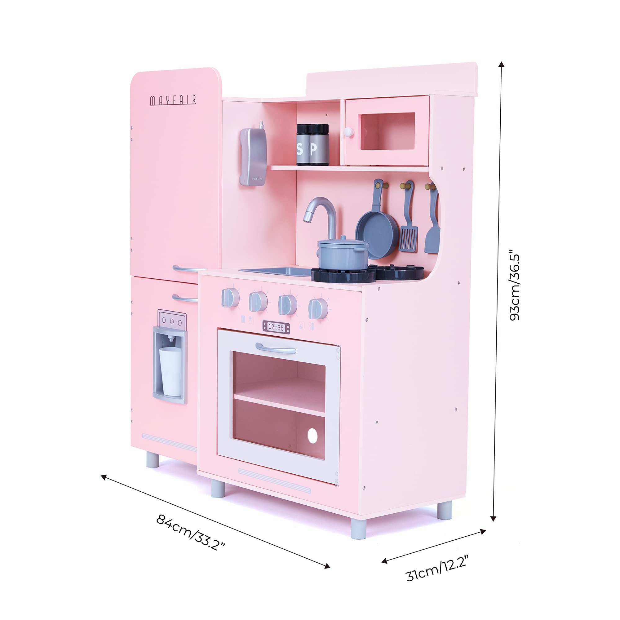 Teamson Kids - Little Chef Mayfair Retro Play Kitchen - Pink