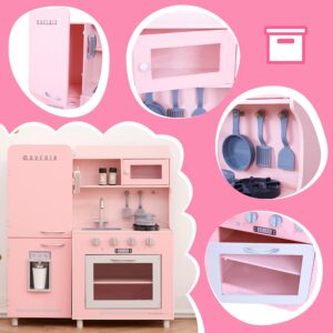 Teamson Kids - Little Chef Mayfair Retro Play Kitchen - Pink