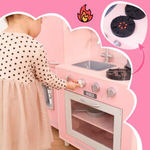 Teamson Kids - Little Chef Mayfair Retro Play Kitchen - Pink