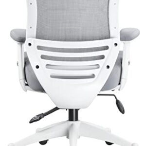 BOLISS 400lbs Ergonomic Office Chair with Super Soft Adjustable Arms,Molded Foam Seat and Lumbar Support Home Office Desk Chair,Swivel Computer Chair (Grey)