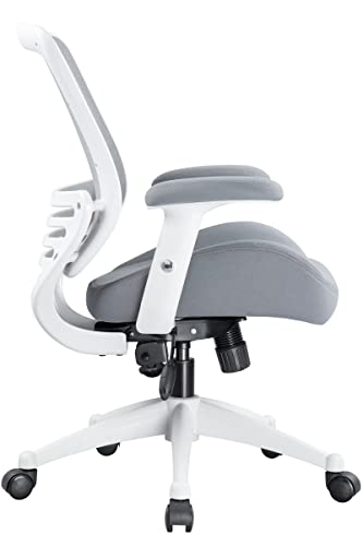 BOLISS 400lbs Ergonomic Office Chair with Super Soft Adjustable Arms,Molded Foam Seat and Lumbar Support Home Office Desk Chair,Swivel Computer Chair (Grey)