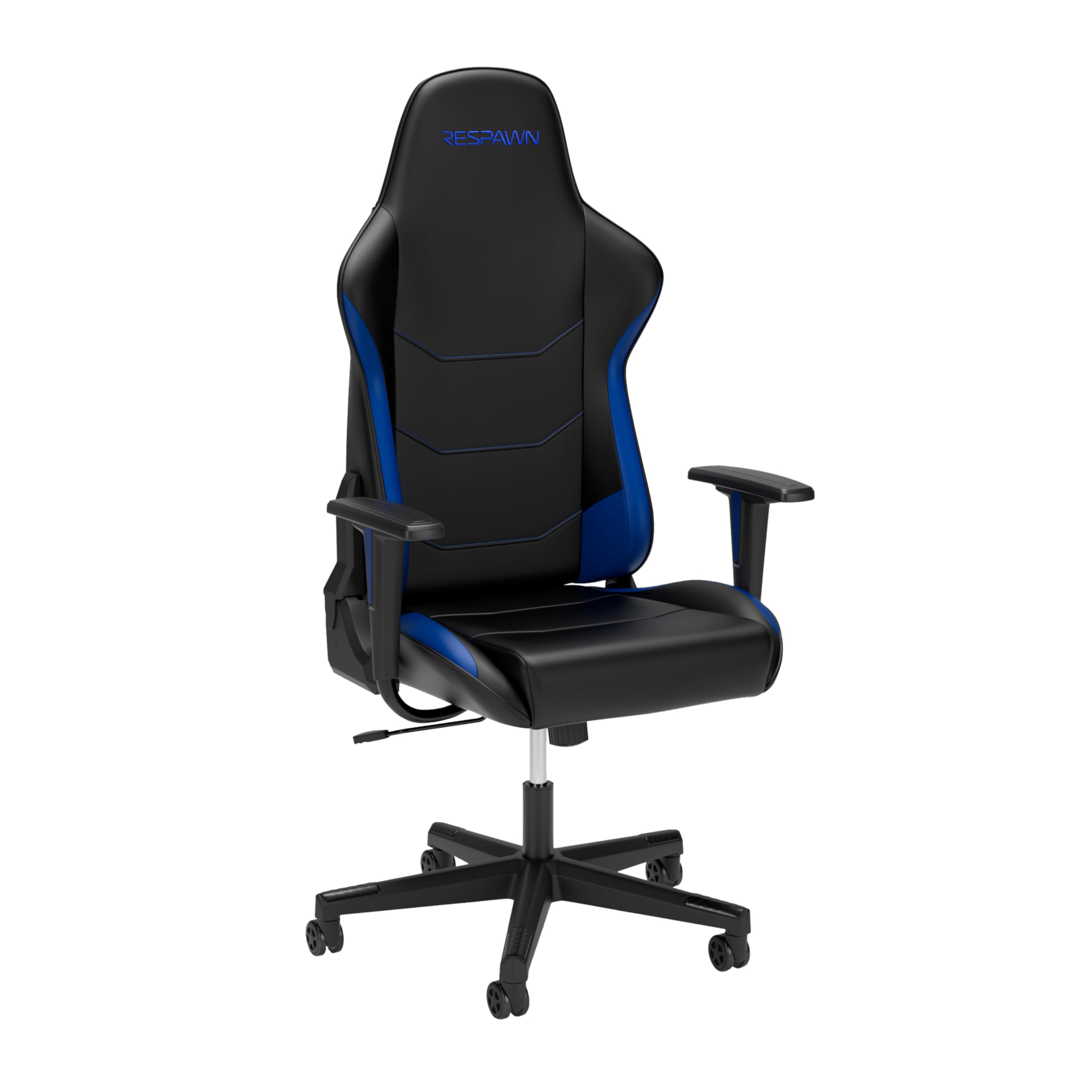 RESPAWN 110 Gaming Chair - Gamer Chair PC Computer Chair, Ergonomic Gaming Chairs, Office Chair with Integrated Headrest, Gaming Chair for Adults 135 Degree Recline with Angle Lock - Blue