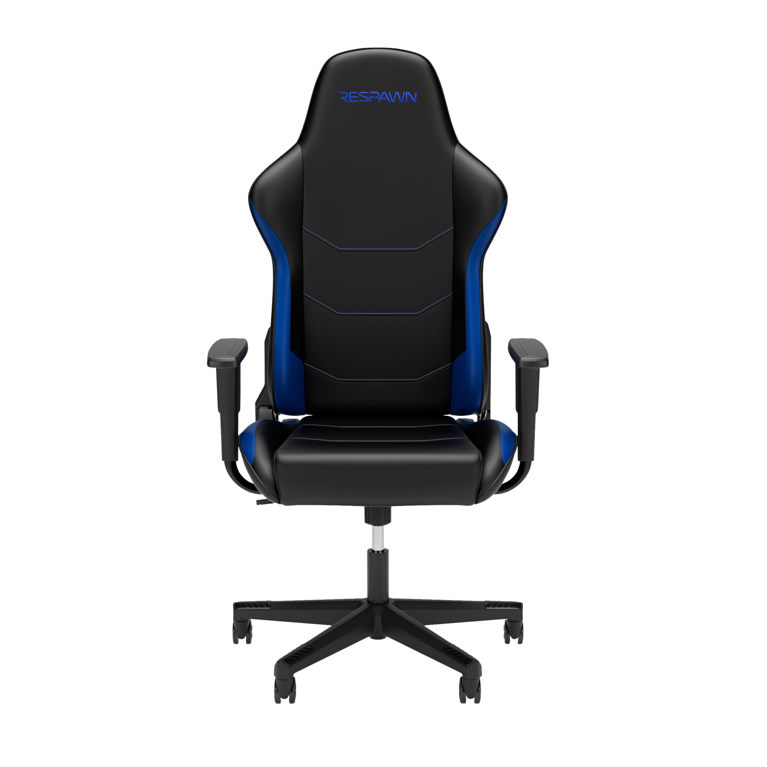 RESPAWN 110 Gaming Chair - Gamer Chair PC Computer Chair, Ergonomic Gaming Chairs, Office Chair with Integrated Headrest, Gaming Chair for Adults 135 Degree Recline with Angle Lock - Blue