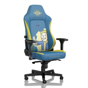 noblechairs hero gaming chair/office chair with lumbar support, pu faux leather, fallout vault-tec edition