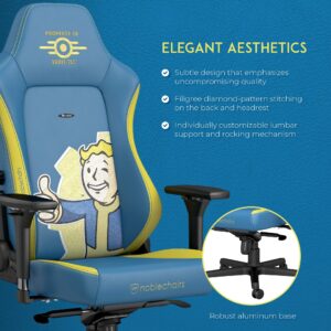 noblechairs Hero Gaming Chair/Office Chair with Lumbar Support, PU Faux Leather, Fallout Vault-Tec Edition