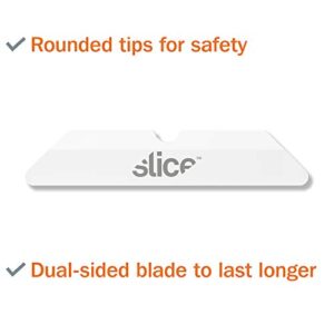 Slice 10404 Replacement Blade, Ceramic, Finger Friendly, Rounded Tip, Lasts 11x Longer Than Metal