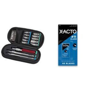 x-acto knife set with blades and case for arts, crafts and design