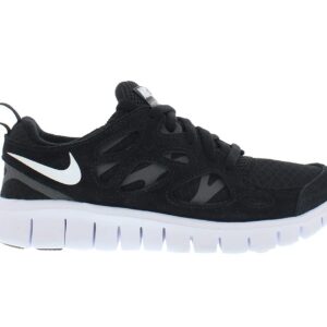 Nike Boy's Free Run 2 (Big Kid) Black/White/Dark Grey 6.5 Big Kid M