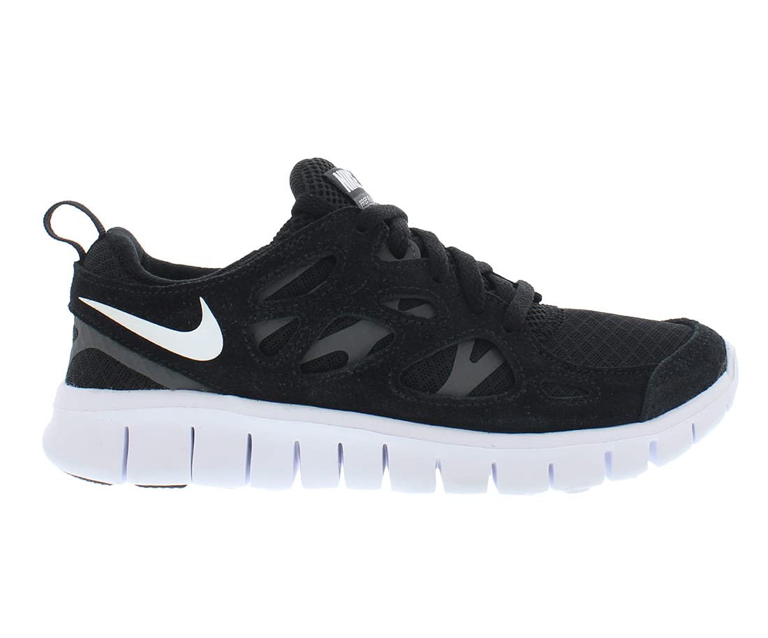 Nike Boy's Free Run 2 (Big Kid) Black/White/Dark Grey 6.5 Big Kid M