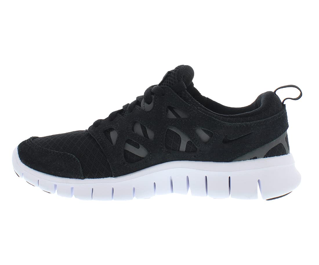 Nike Boy's Free Run 2 (Big Kid) Black/White/Dark Grey 6.5 Big Kid M