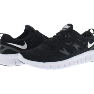 Nike Boy's Free Run 2 (Big Kid) Black/White/Dark Grey 6.5 Big Kid M