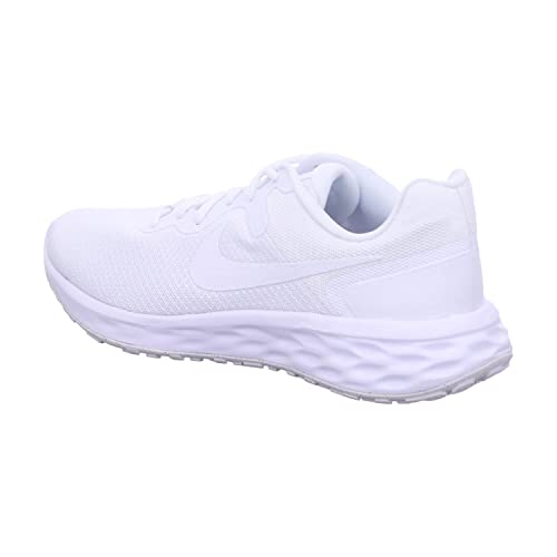 Nike Revolution 6 NN Mens Running Shoes, White/White-White, 9 M US