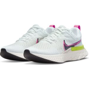 Nike React Infinity Run Flyknit 2 Womens Casual Running Shoe Ct2423-600 (8, White/Black/Sail/Pink Blast, Numeric_8)