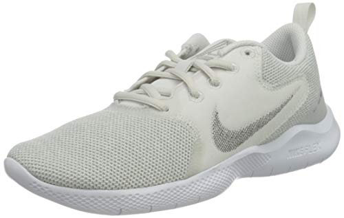 NIKE Women's WMNS Flex Experience RN 10 Running Shoe, White MTLC Silver Platinum Tint Lt Smoke Grey, 6