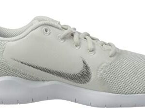 NIKE Women's WMNS Flex Experience RN 10 Running Shoe, White MTLC Silver Platinum Tint Lt Smoke Grey, 6