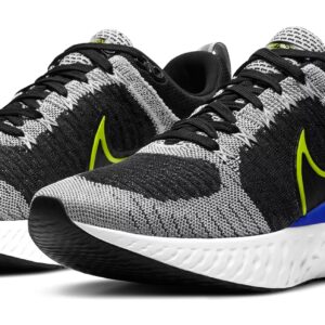 Nike Mens React Infinity Run Flyknit 2 (White/Cyber-Black-Racer Blue) Size 11.5