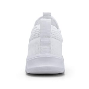 Damyuan Mens Lightweight Athletic Running Walking Gym Shoes Casual Sports Shoes Fashion Sneakers Walking Shoes White,8.5