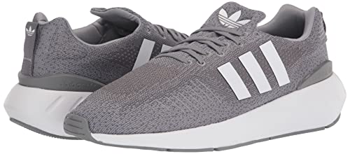 adidas Men's Swift Run 22 Sneaker, Grey/White/Grey, 10