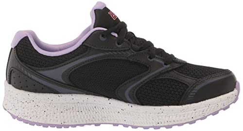 Skechers Women's GO Run CONSISTENT-Vivid Horizon Sneaker, Black/Lavender, 7