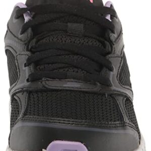 Skechers Women's GO Run CONSISTENT-Vivid Horizon Sneaker, Black/Lavender, 7