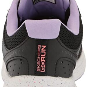 Skechers Women's GO Run CONSISTENT-Vivid Horizon Sneaker, Black/Lavender, 7