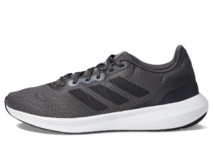 adidas men's run falcon 3.0 shoe, grey/black/carbon, 11